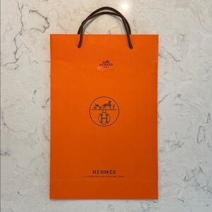 Hermes Classic Orange shopping bag